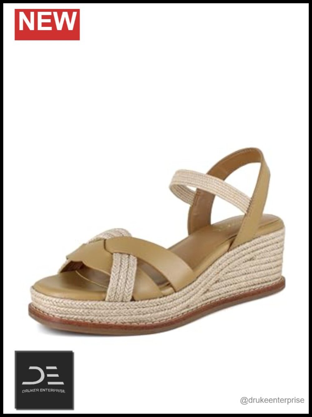 Faux Leather Wedge Sandals Square Toe Slingback Buckle Casual Dressy